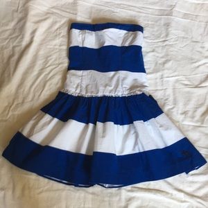 Abercrombie and Fitch striped strapless dress